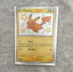 Pokemon Pikachu SV: Paldean Fates 131/091 Basic Card 70 HP Growl Pika Bolt - Image 1