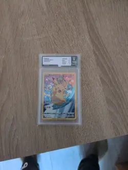 Pokemon Pikachu TCG SWSH020 Black Star Promo Holo Card tree frog grade 9 - Image 1