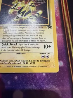 Electabuzz - 2 - Pokemon Wizards Black Star Promo Card WB MP - Image 3