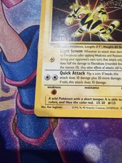 Electabuzz - 2 - Pokemon Wizards Black Star Promo Card WB MP - Image 4
