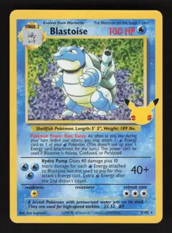 Blastoise 2/102 Pokemon Celebrations Classic Collection Holo Card - Image 1