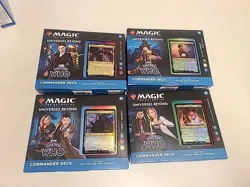 Magic The Gathering Doctor Who Set of All 4 Commander Decks Complete - Image 1