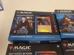 Magic The Gathering Doctor Who Set of All 4 Commander Decks Complete - Image 2