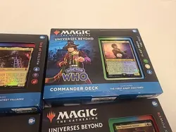 Magic The Gathering Doctor Who Set of All 4 Commander Decks Complete - Image 3