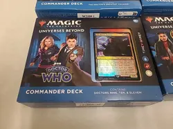 Magic The Gathering Doctor Who Set of All 4 Commander Decks Complete - Image 4