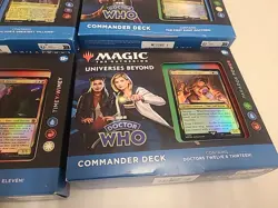 Magic The Gathering Doctor Who Set of All 4 Commander Decks Complete - Image 5