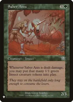 Saber Ants x1 1x Mystery Booster 2 NM MTG - Image 1