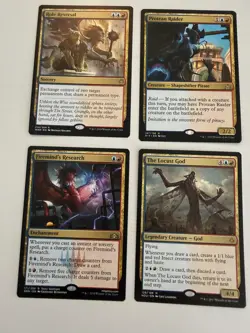 Magic The Gathering MTG Blue Red Lot 4 Locust God Protean Raider Role Reversal - Image 1