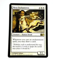 Mesa Enchantress 25 R Magic 2012 (M12) Magic the Gathering MTG LP - Image 1
