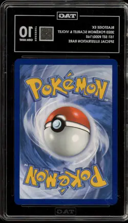 Pokemon Blastoise ex 151 MEW EN Special Illustration Rare #200 TAG 10 Gem Mint - Image 2