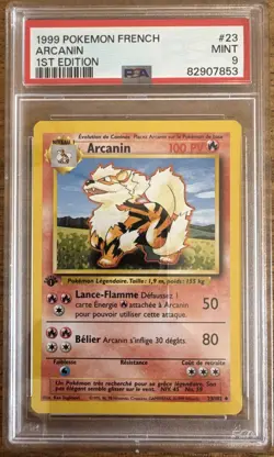 Carte Pokemon FR Wizards Set De Base Edition Ed 1 Arcanin 23/102 PSA 9 Pca - Image 1