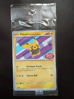 Pokemon Pikachu Berkemeja Batik Indonesia Journey 154/SV-P Promo Sealed New - Image 1