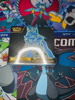 Pokemon Center Exclusive Mega Evolution Lucario Elite Trainer Box (ETB) Sealed - Image 2