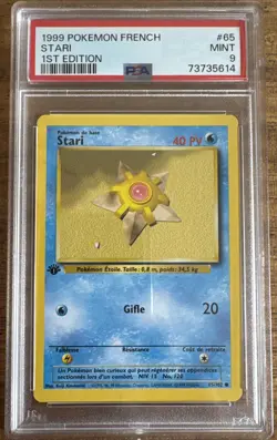 Carte Pokemon FR Wizards Set De Base Edition Ed 1 Stari 65/102 PSA 9 Pca - Image 1