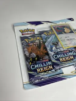 Pokemon Sword & Shield Chilling Reign Snorlax 3-Pack Blister Set Factory Sealed - Image 2