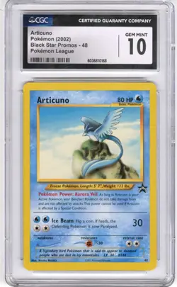 Pokemon Black Star Promos 48 Articuno Pokemon League CGC Gem Mt 10 - Image 1