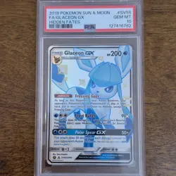 Pokemon Glaceon GX SV55/SV94 Sv: Hidden Fates Shiny Vault Full Art Holo PSA 10 - Image 1