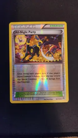 All-Night Party 96/122 XY Breakpoint REVERSE HOLO Pokemon NM - Image 1