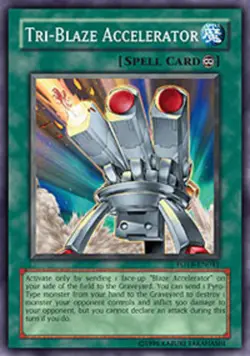 Yugioh! LP Tri-Blaze Accelerator - FOTB-EN041 - Super Rare - 1st Edition Lightly - Image 1