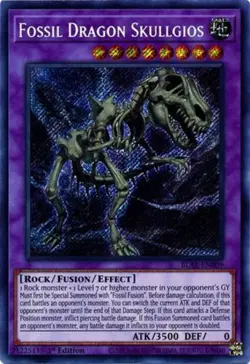 Yugioh! LP Fossil Dragon Skullgios - BLAR-EN009 - Secret Rare - 1st Edition Ligh - Image 1