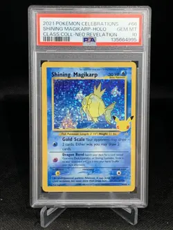 Pokemon TCG Shining Magikarp Celebrations Classic Collection Card 66/64 PSA 10 - Image 1