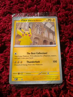 Sealed Pokemon Pikachu At The Museum Oversized (Jumbo) Card Sealed In Pack - Image 1