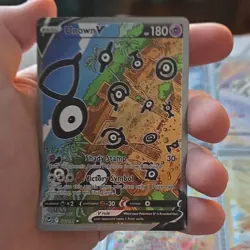 Pokemon Unown V Full Art Ultra Rare Silver Tempest Holo English - Image 1