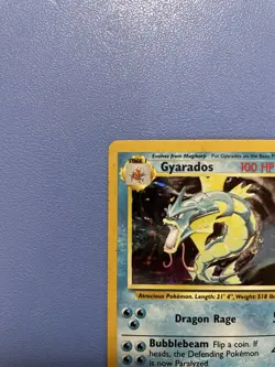 Gyarados 6/102 Holo Rare Base Set Pokemon Card - Moderately Played - Image 2