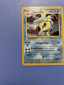 Gyarados 6/102 Holo Rare Base Set Pokemon Card - Moderately Played - Image 5