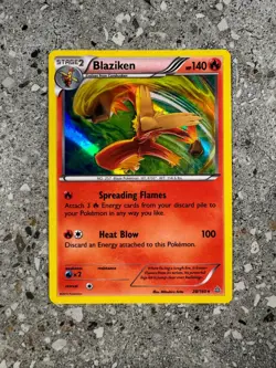 Pokemon TCG Cards Blaziken 28/160 Primal Clash Holo Rare - Image 1