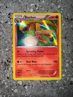 Pokemon TCG Cards Blaziken 28/160 Primal Clash Holo Rare - Image 3