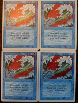 Blue Elemental Blast - 4 Copies - Revised Edition - LP - Image 1