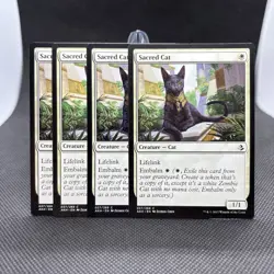 ***SACRED CAT X4***MtG MAGIC Amonkhet - Image 1