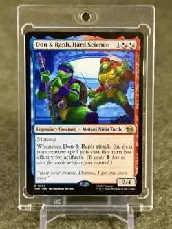 Don & Raph, Hard Science 🐢 RARE #144 TMT Teenage Mutant Ninja Turtles MTG - Image 1