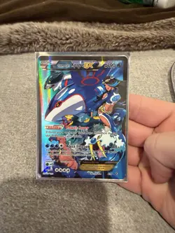 2015 POKEMON XY DOUBLE CRISIS 6 FULL ART/TEAM AQUA'S KYOGRE EX - Image 4