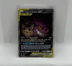 Gengar & Mimikyu GX (Alternate Full Art) 165/181 Pokemon SM-Team Up Holo - Image 1