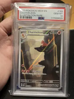 2023 POKEMON MEW EN-151 ILLUSTRATION RARE #169 CHARMELEON PSA 10 - Image 1