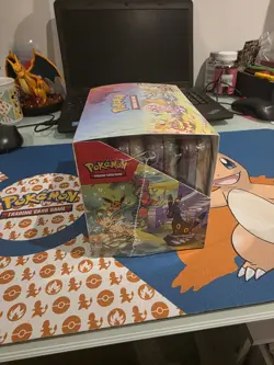 Pokemon TCG: Prismatic Evolutions Mini Tin Display Case | 8 Tins Sealed - Image 2