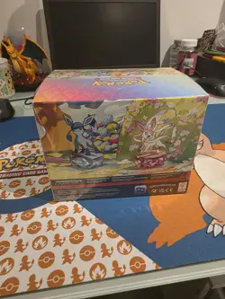 Pokemon TCG: Prismatic Evolutions Mini Tin Display Case | 8 Tins Sealed - Image 3