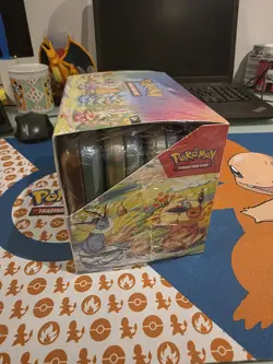 Pokemon TCG: Prismatic Evolutions Mini Tin Display Case | 8 Tins Sealed - Image 4