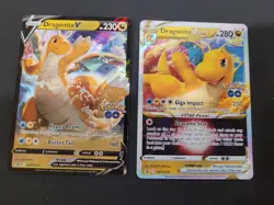 Pokemon GO Dragonite V & VSTAR SWSH235 & SWSH236 Holo Promos - Image 1