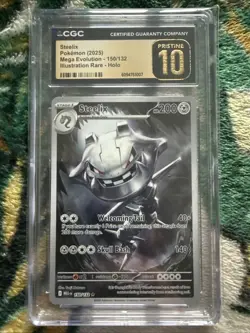 Steelix 150/132 Pokemon Mega Evolution Base - CGC 10 PRISTINE - Image 1