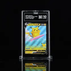 TAG 10 - Surfing Pikachu V 008/025 Celebrations Ultra Rare Pokemon 2021 - Image 1