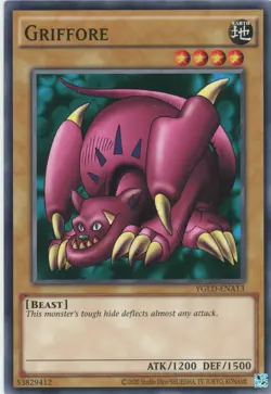 Yugioh Griffore YGLD-ENA13 Common Mint Condition x3 - Image 1