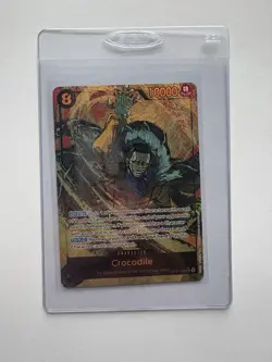 Crocodile OP14-120 SEC Alt Art Secret Rare One Piece OP14 Azure Sea NM - Image 1