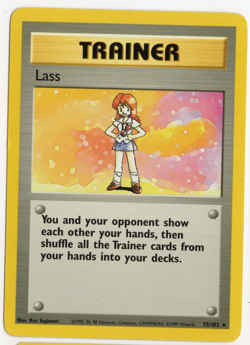 Lass 75/102 TRAINER Base Set Pokemon Card - Image 1