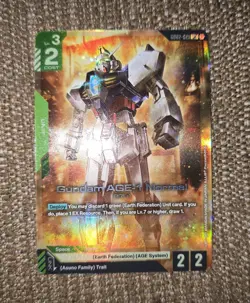 Gundam Card Game - Dual Impact - Gundam AGE-1 Normal LR GD02-021 - NM Foil - Image 1