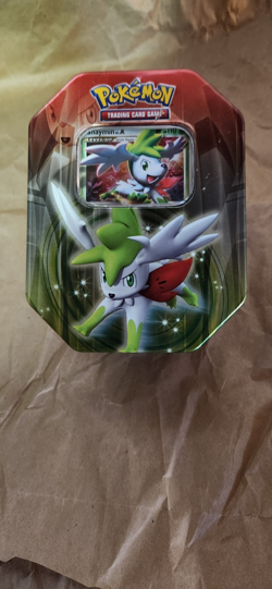 pokemon collector tin RARE 2009 Shaymin Used Excellent condition. Original card - Image 1