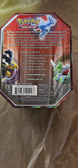 pokemon collector tin RARE 2009 Shaymin Used Excellent condition. Original card - Image 2