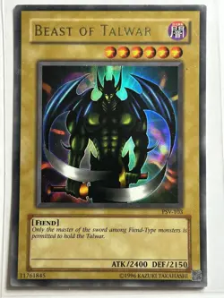 Beast of Talwar Ultra Rare Pharaoh's Servant PSV-103 LP YuGiOh Card - Image 1